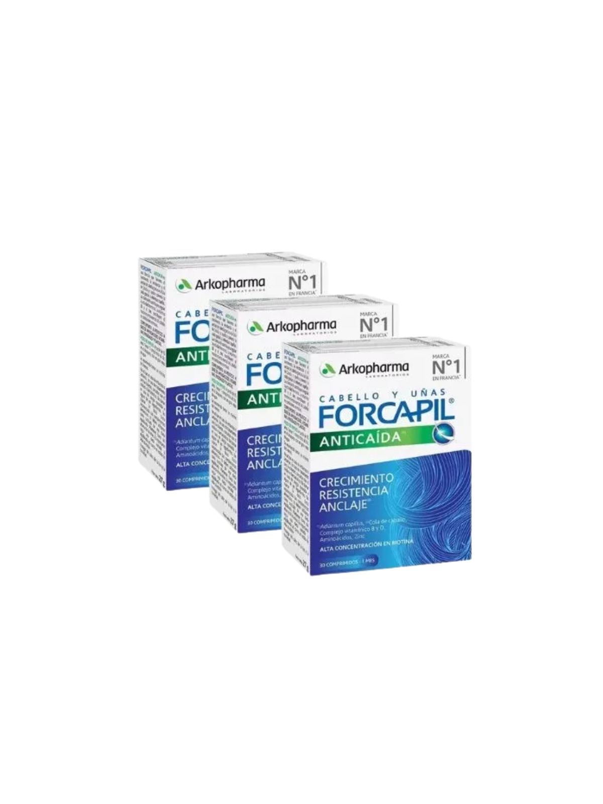 Arkopharma Pack Forcapil Anticaída 30 caps x 3