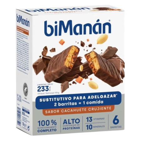 Bimanan beslim barrita cacahuete crujiente 6uds