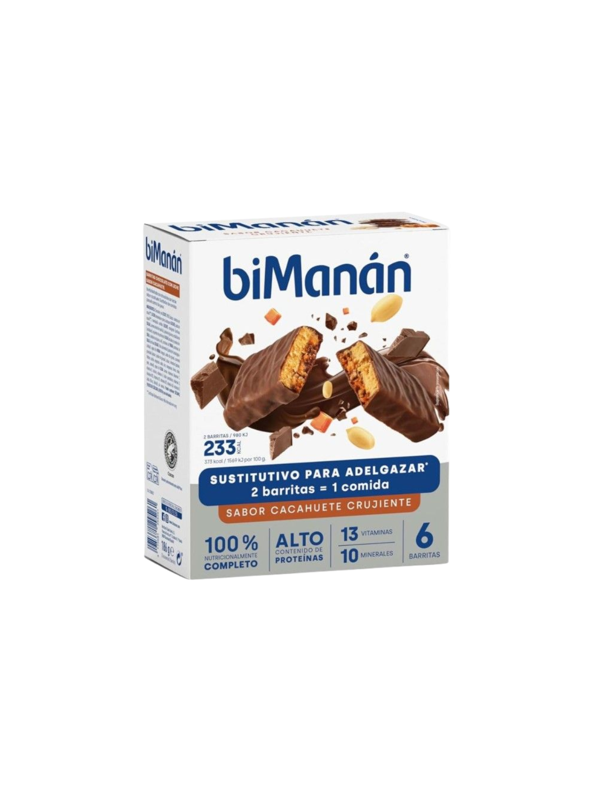 Bimanan beslim barrita cacahuete crujiente 6uds