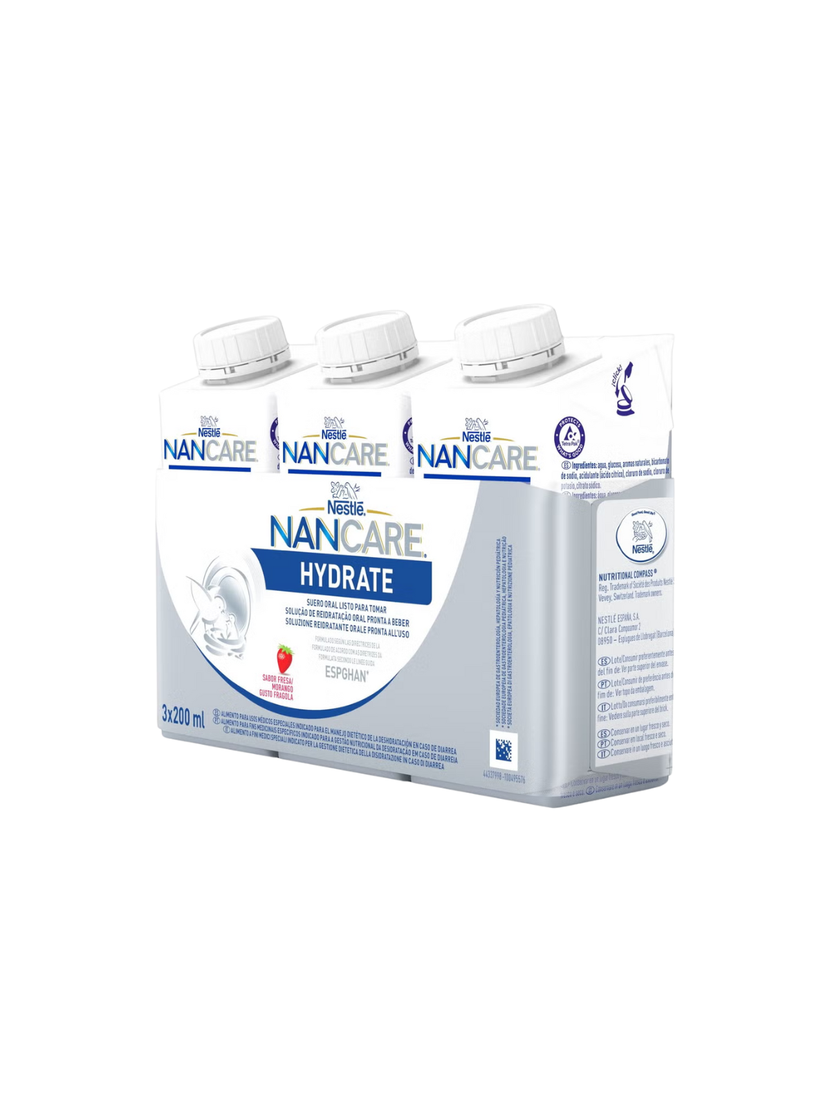 Nestlé Nancare Hydrate Fresa 3 x 200 ml
