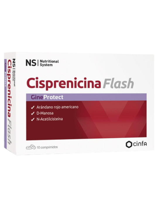 Ns gineprotect cisprenicina flash 10 comprimidos