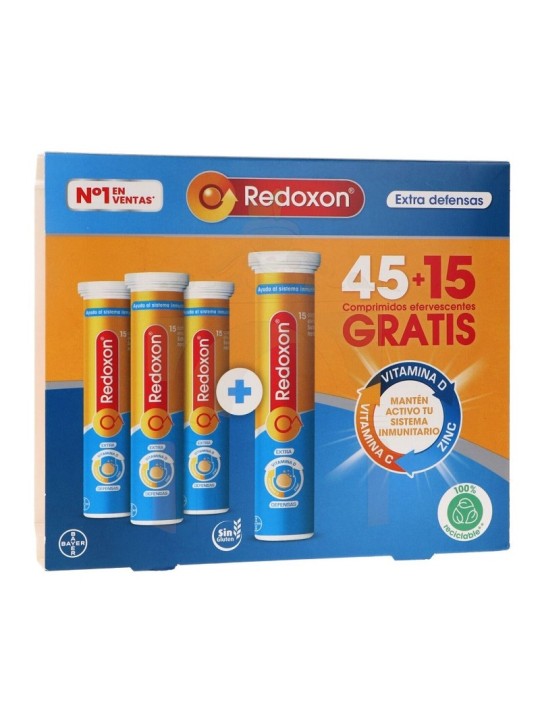 Redoxon sabor naranja 45 + 15 comprimidos efervescentes