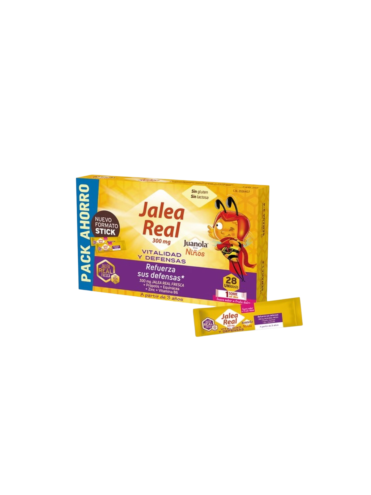 Juanola Jalea Real Niños Vitalidad y Defensas 28 Sticks