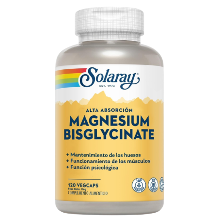 Solaray Magnesium Bisglicinato 120 cápsulas