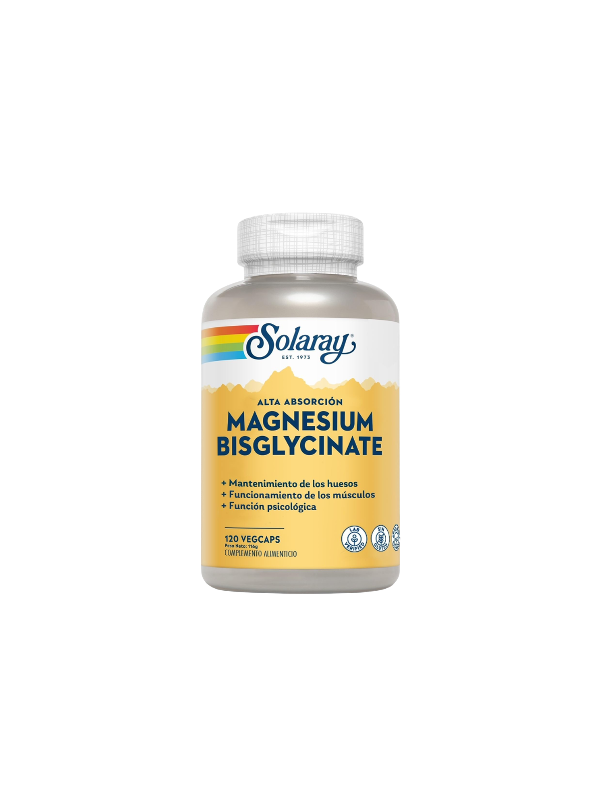 Solaray Magnesium Bisglicinato 120 cápsulas
