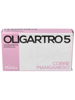 Oligartro 5 manganeso y cobre 20 ampollas