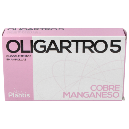 Oligartro 5 manganeso y cobre 20 ampollas