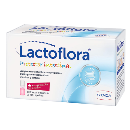 Lactoflora protector intestinal infantil fresa 10 viales