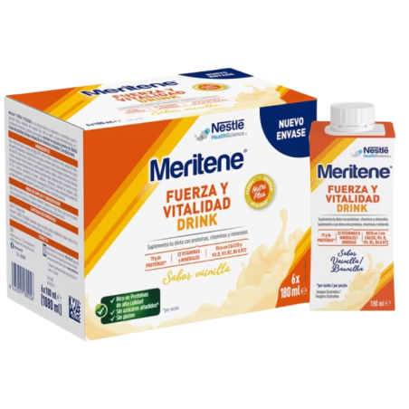 Meritene fuerza y vitalidad drink sabor vainilla