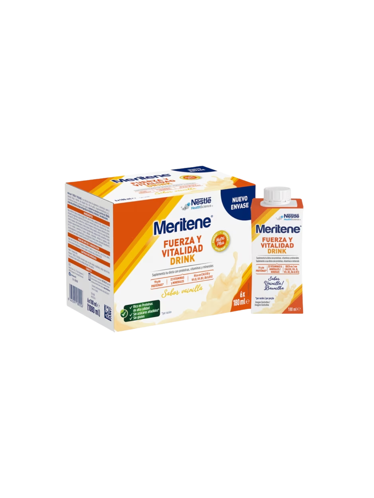 Meritene fuerza y vitalidad drink sabor vainilla
