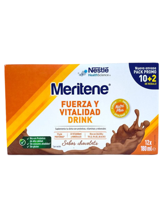 Meritene drink chocolate 12 X 180 ml