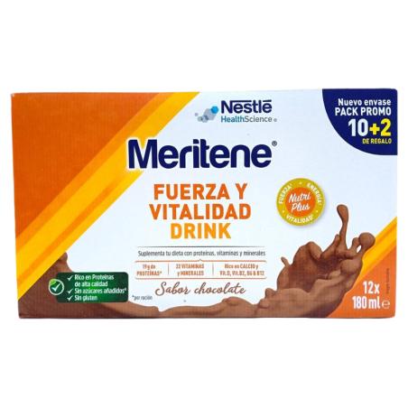 Meritene drink chocolate 12 X 180 ml