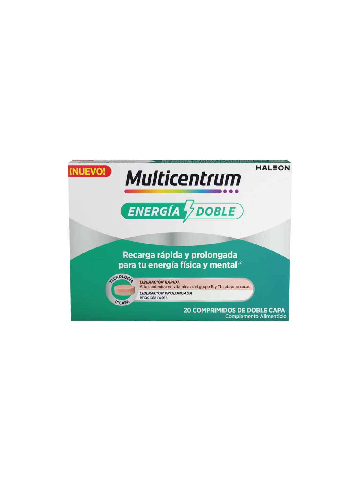 Multicentrum Energia doble 20 comprimidos