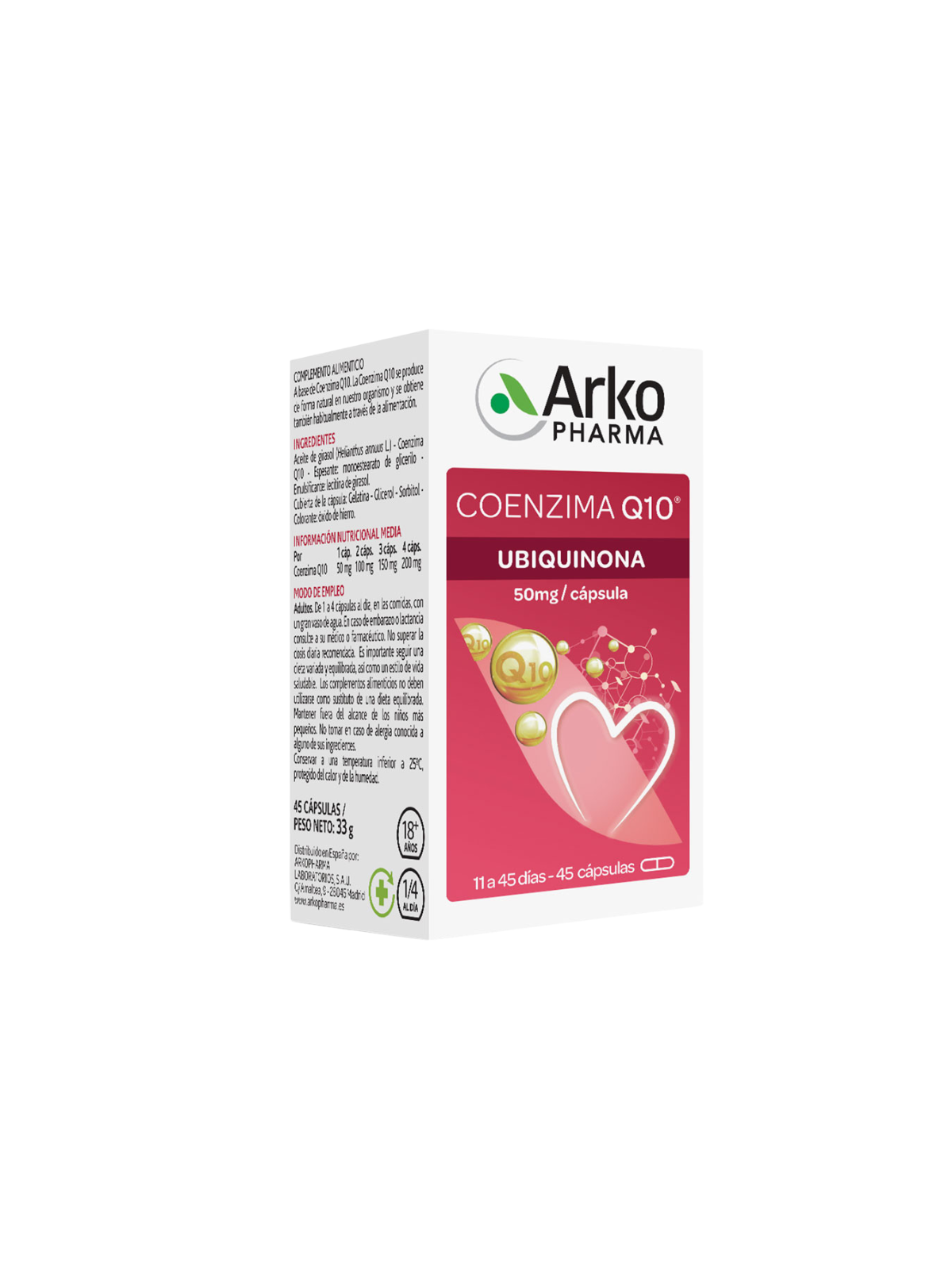 Arkopharma Coenzima Q10 45 Cápsulas