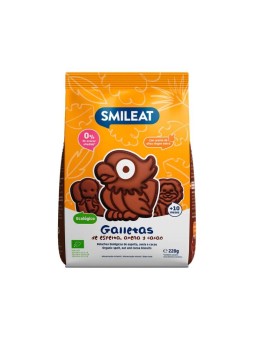 Smileat galletas de espelta, avena y cacao ECO 1 bolsa 220g