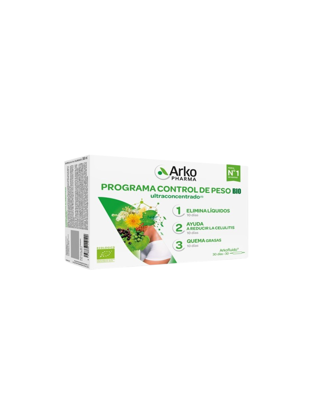 Arkofluido programa control de peso bio 30 ampollas 10ml