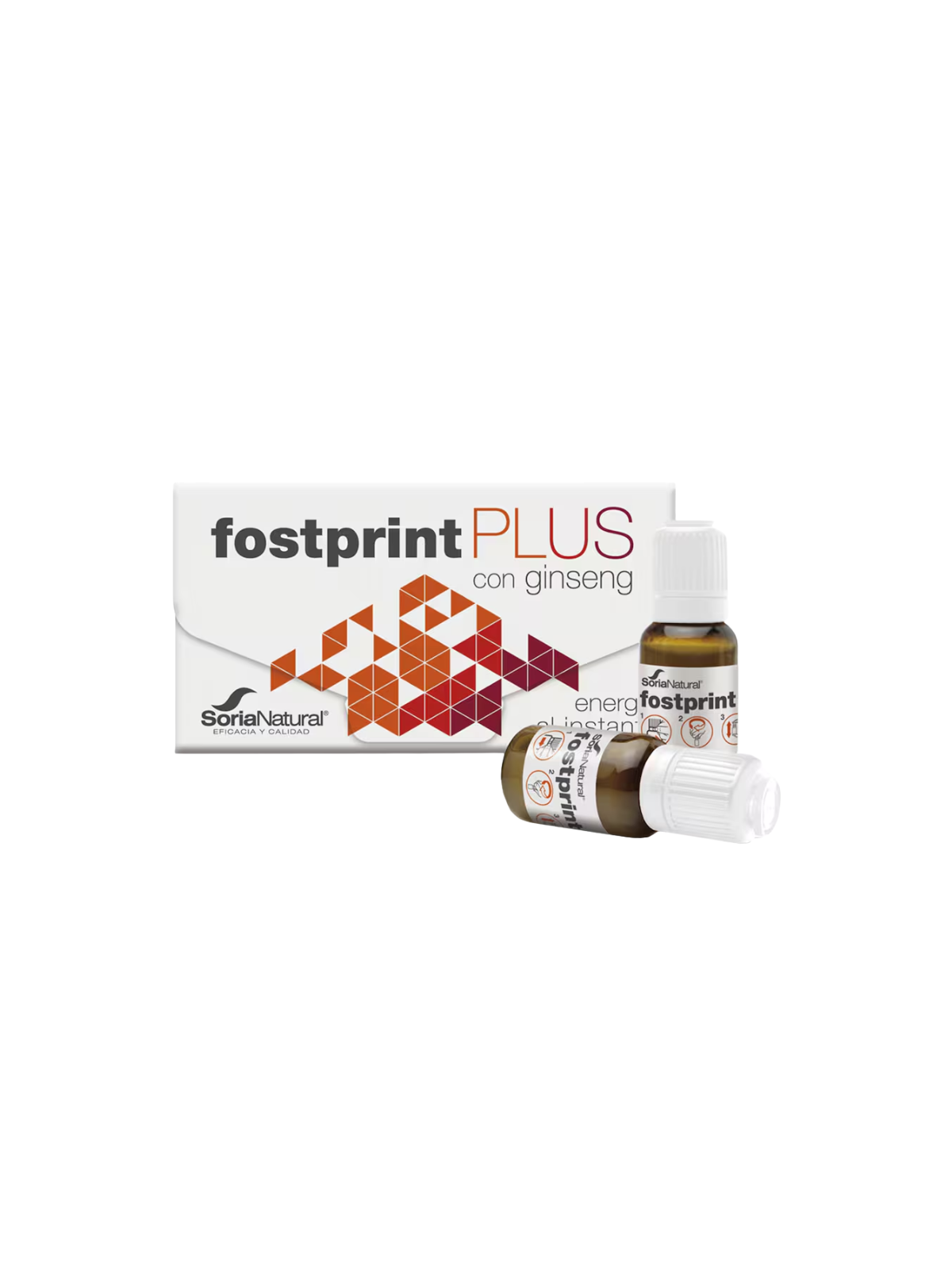 Soria natural fostprint plus ginseng mandarina viales