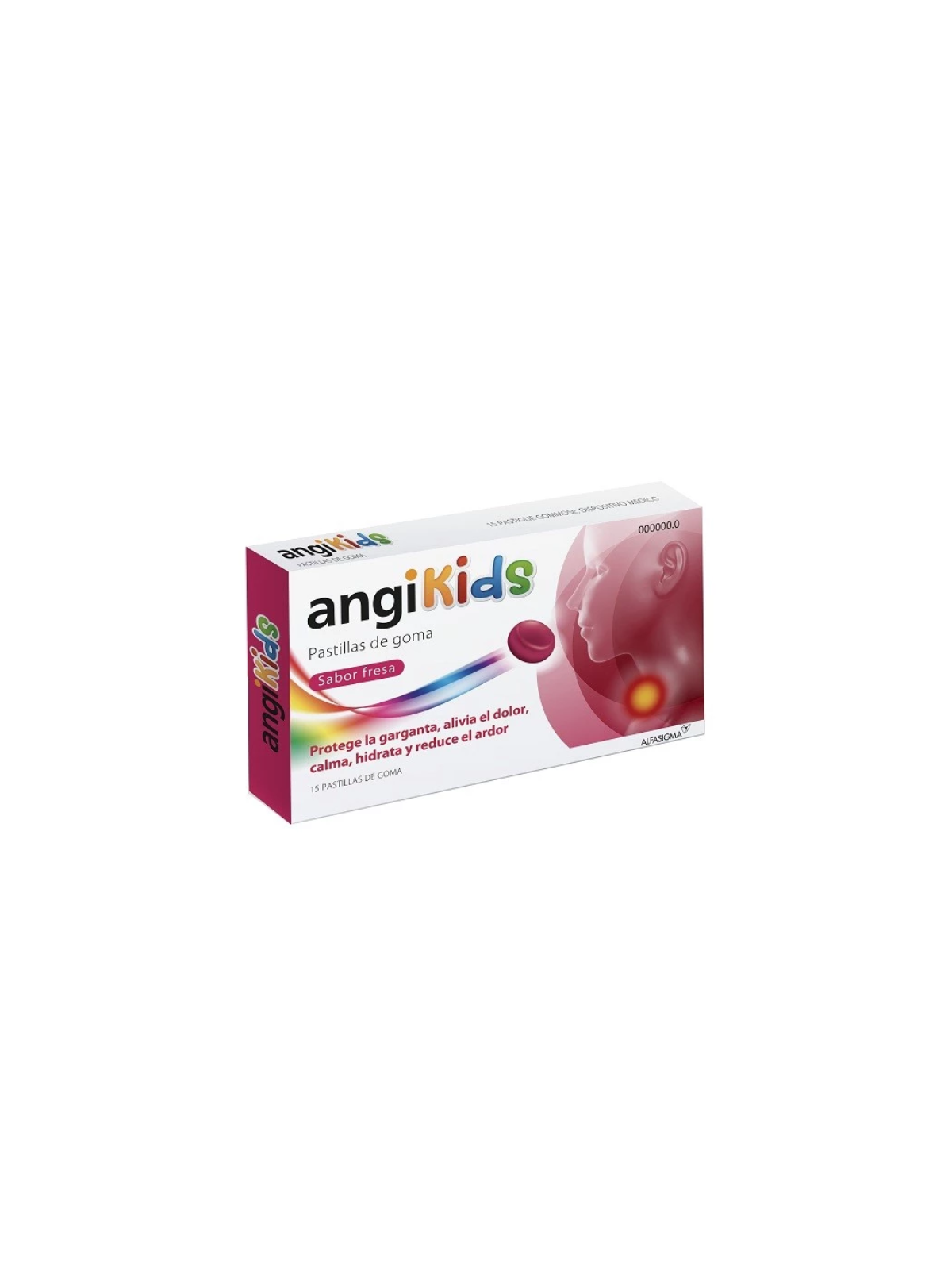 Angikids 15 pastillas de goma sabor fresa