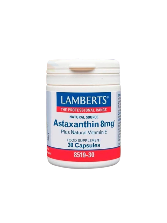 Lamberts Astaxantina 8mg con vitamina e 30 cápsulas