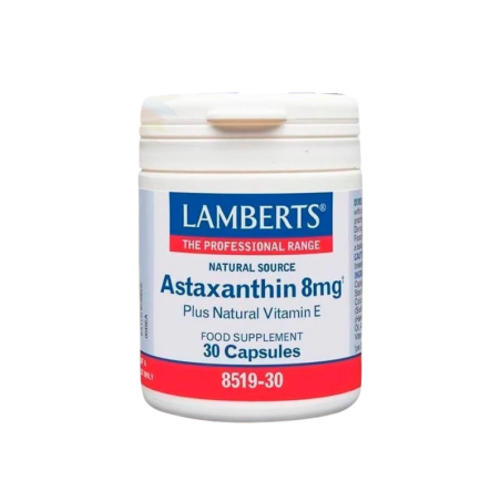 Lamberts Astaxantina 8mg con vitamina e 30 cápsulas