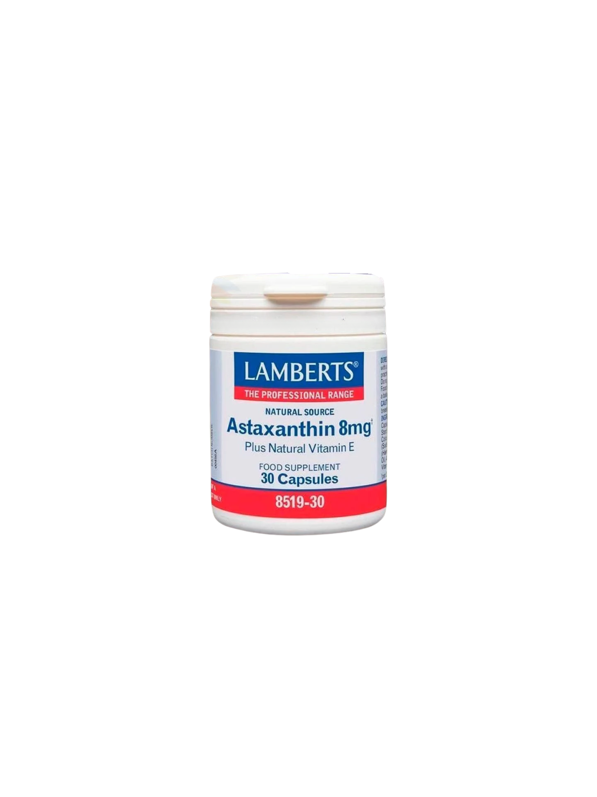 Lamberts Astaxantina 8mg con vitamina e 30 cápsulas