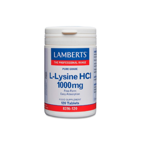 Lamberts L-Lisina HCI 1000 mg 120 comprimidos
