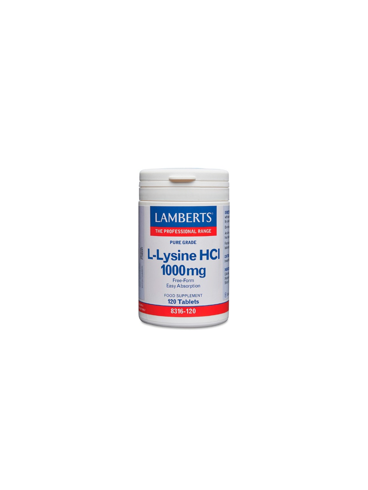 Lamberts L-Lisina HCI 1000 mg 120 comprimidos