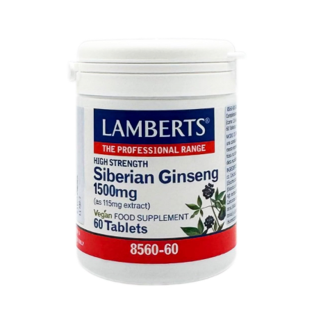 Lamberts Ginseng siberiano 1500 mg 60 comp