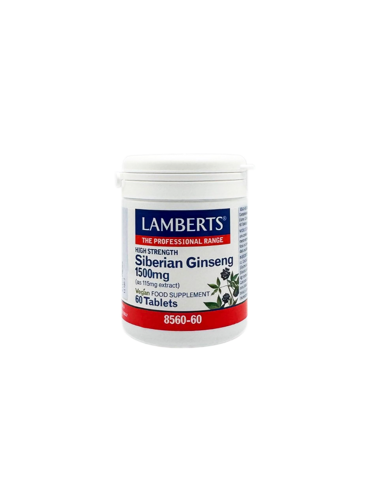 Lamberts Ginseng siberiano 1500 mg 60 comp