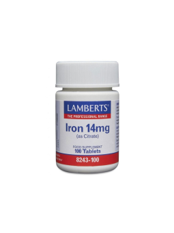 Iron 14 mg (hierro) 100 tablets Lamberts