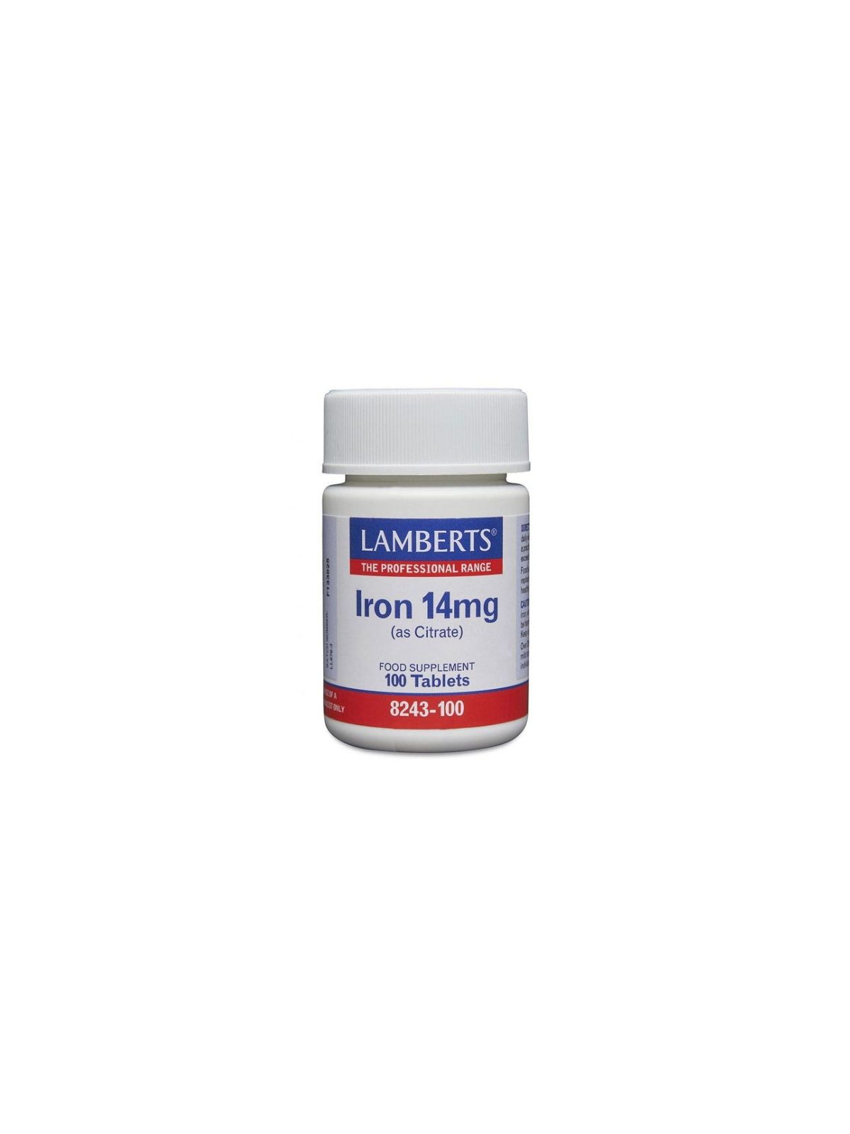 Iron 14 mg (hierro) 100 tablets Lamberts