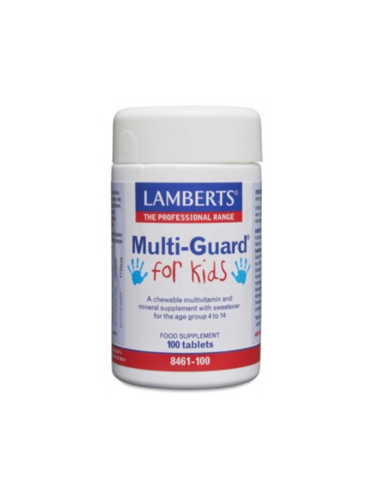 LAMBERTS MULTI GUARD FOR KIDS (PLAYFAIR) MASTICABLE 100 COMPRIMIDOS
