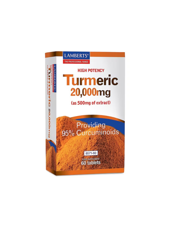 Cúrcuma turmeric 20.000 ( antes 10.000mg pero trae misma cantidad de cúrcuma) 60 cap Lamberts