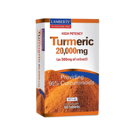 Cúrcuma turmeric 20.000 ( antes 10.000mg pero trae misma cantidad de cúrcuma) 60 cap Lamberts