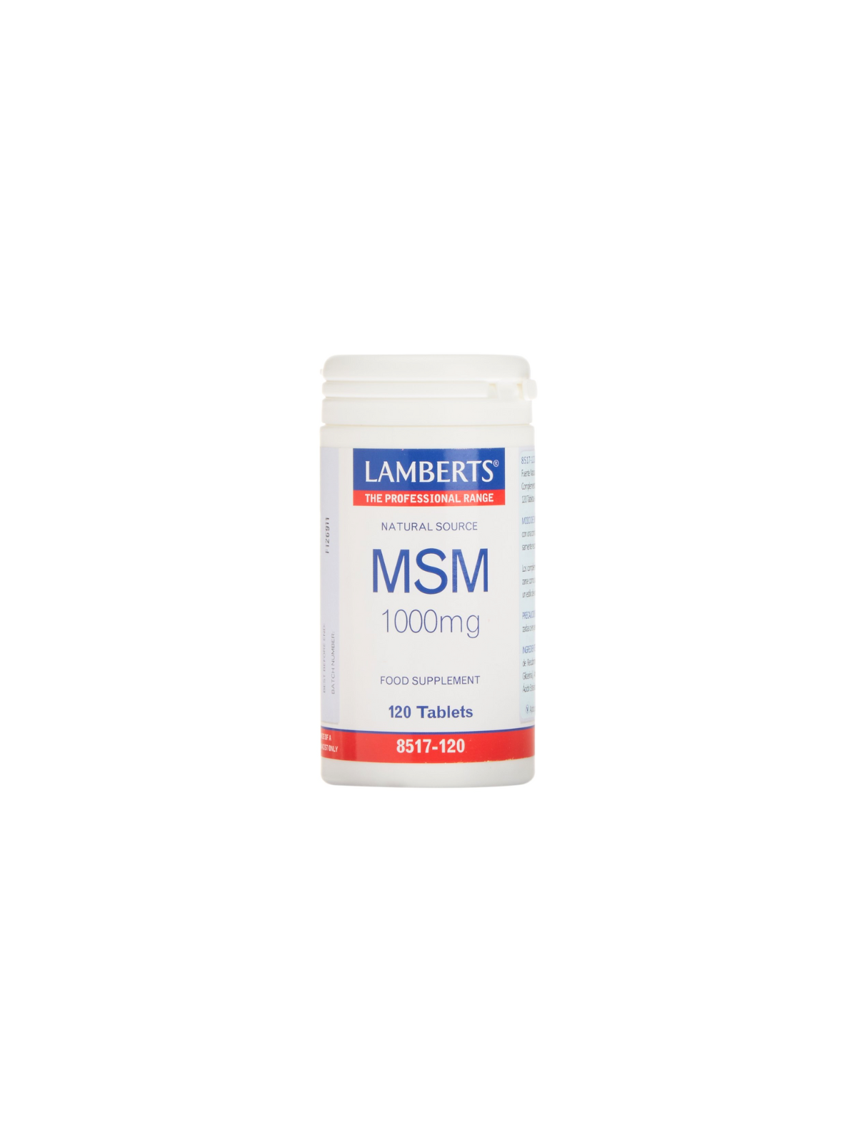 MSM 1000 mg lamberts 120 tabletas