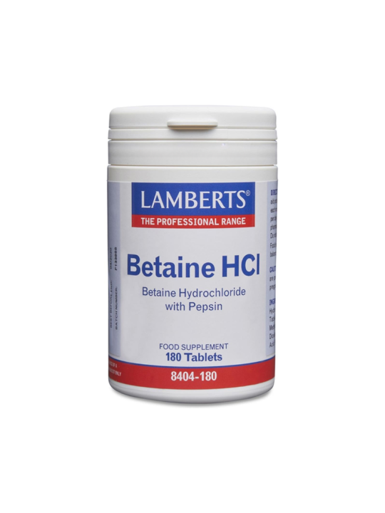 Betaina HCL 324 MG/5 MG pepsin 180 comp Lamberts