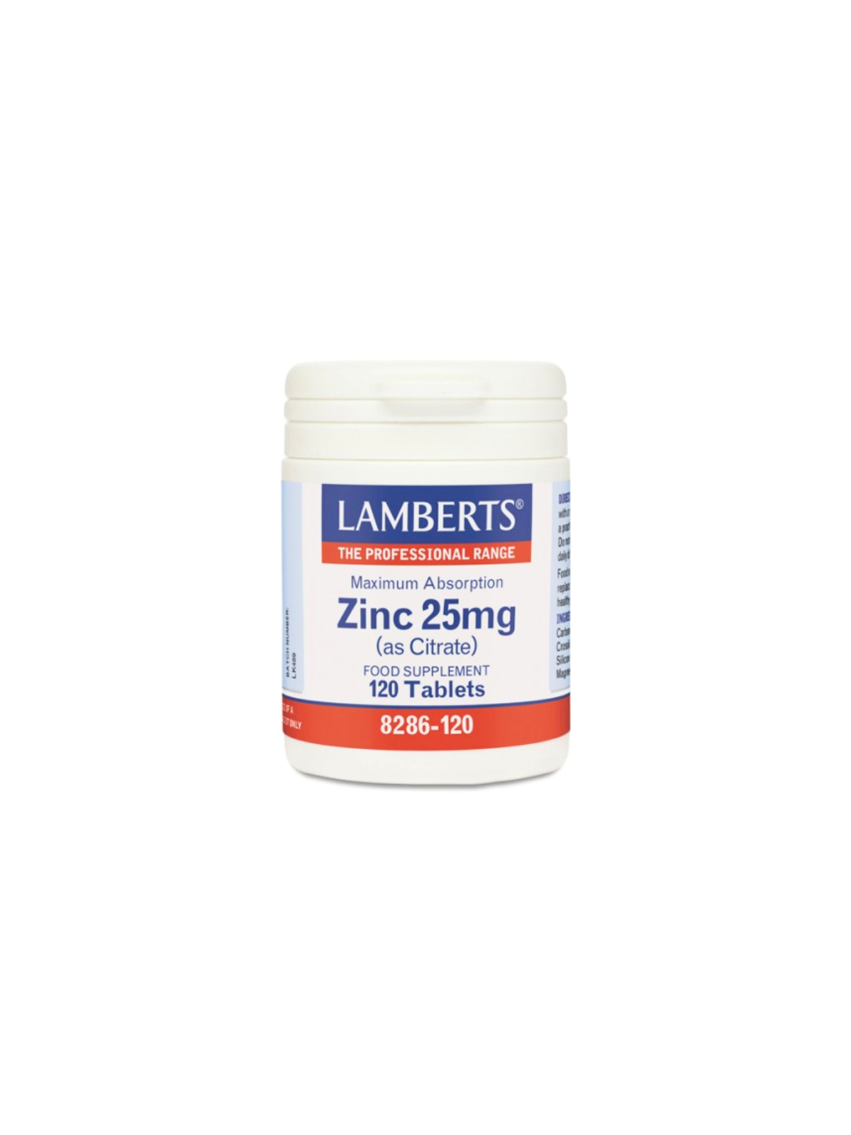 Zinc 25mg 120 comp Lamberts