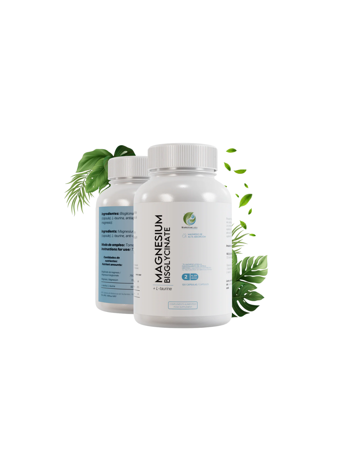 Bioactive labs bisglicinato de magnesio 750mg 120caps