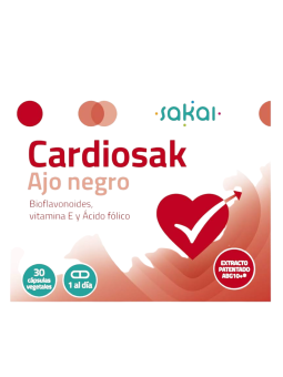 Sakai cardiosak ajo negro 30 caps