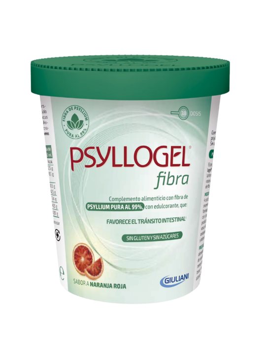 Psyllogel fibra 170g sabor naranja roja