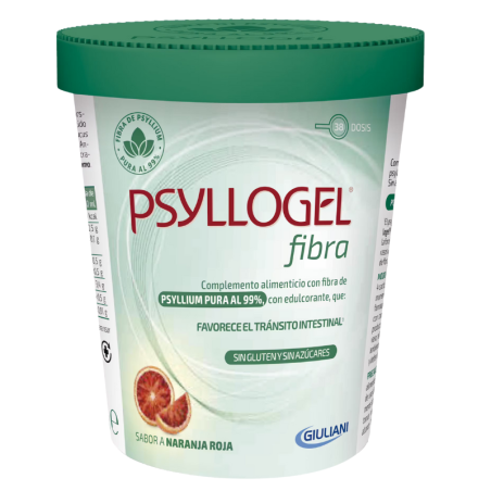 Psyllogel fibra 170g sabor naranja roja
