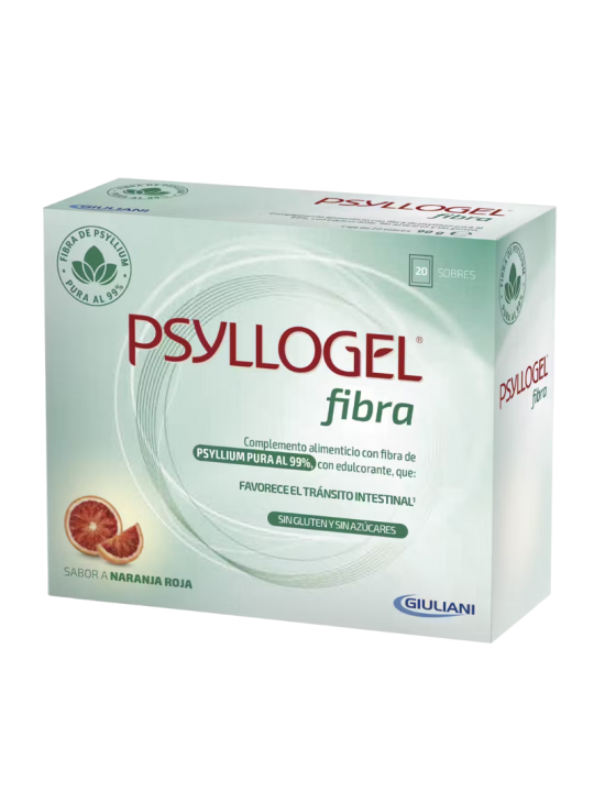 Psyllogel fibra 20 sobres 4,3g sabor naranja roja