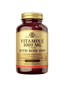 Solgar vitamina C 1000mg rose hips 100 comp