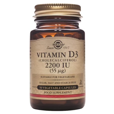 Solgar vitamin D3 2200 UI 50 capsulas