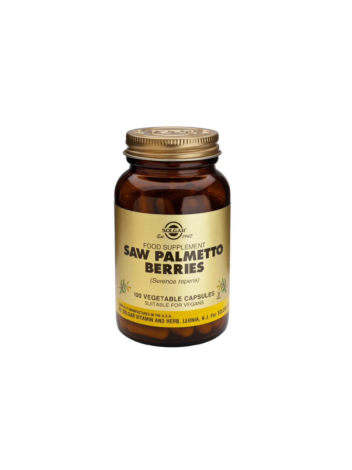 Solgar sabal saw palmeto berries 100 caps