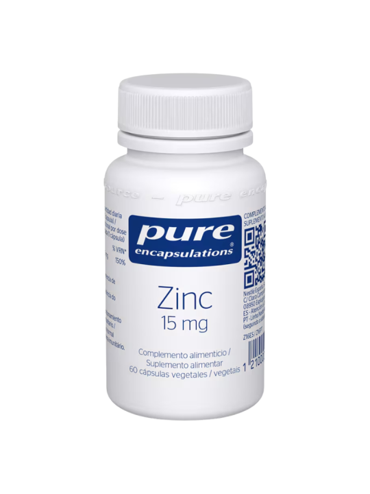 Pure encapsulations zinc 15mg 60 capsulas