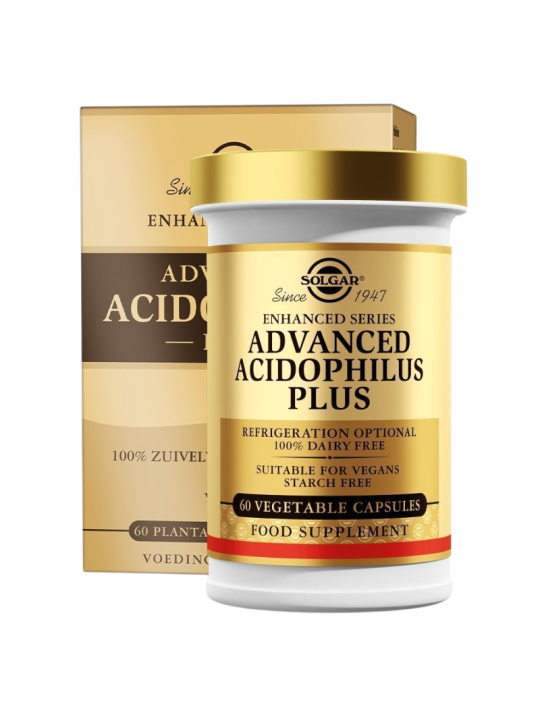 Solgar advanced acidophilus plus 60 caps