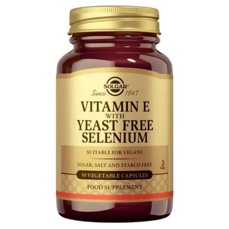 Solgar selenio + vitamina E 50 capsulas vegetales