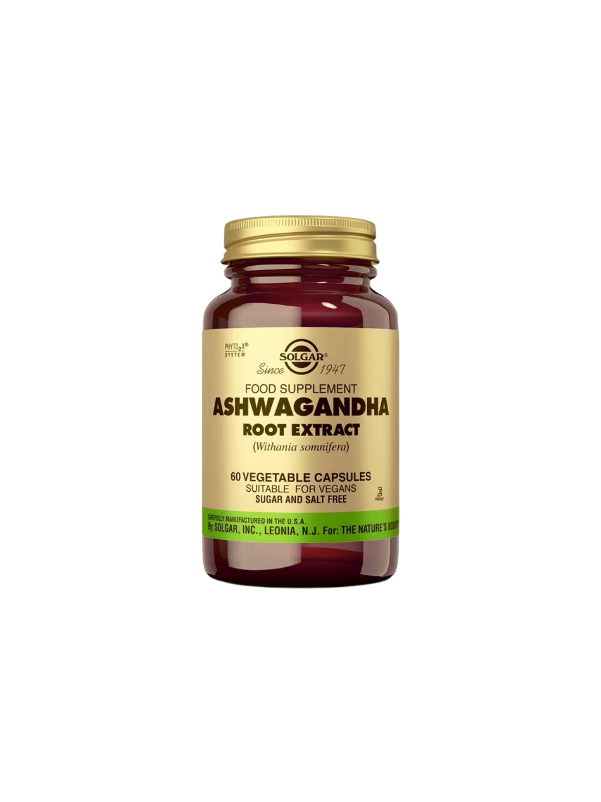 Solgar ashwagandha 60 capsulas
