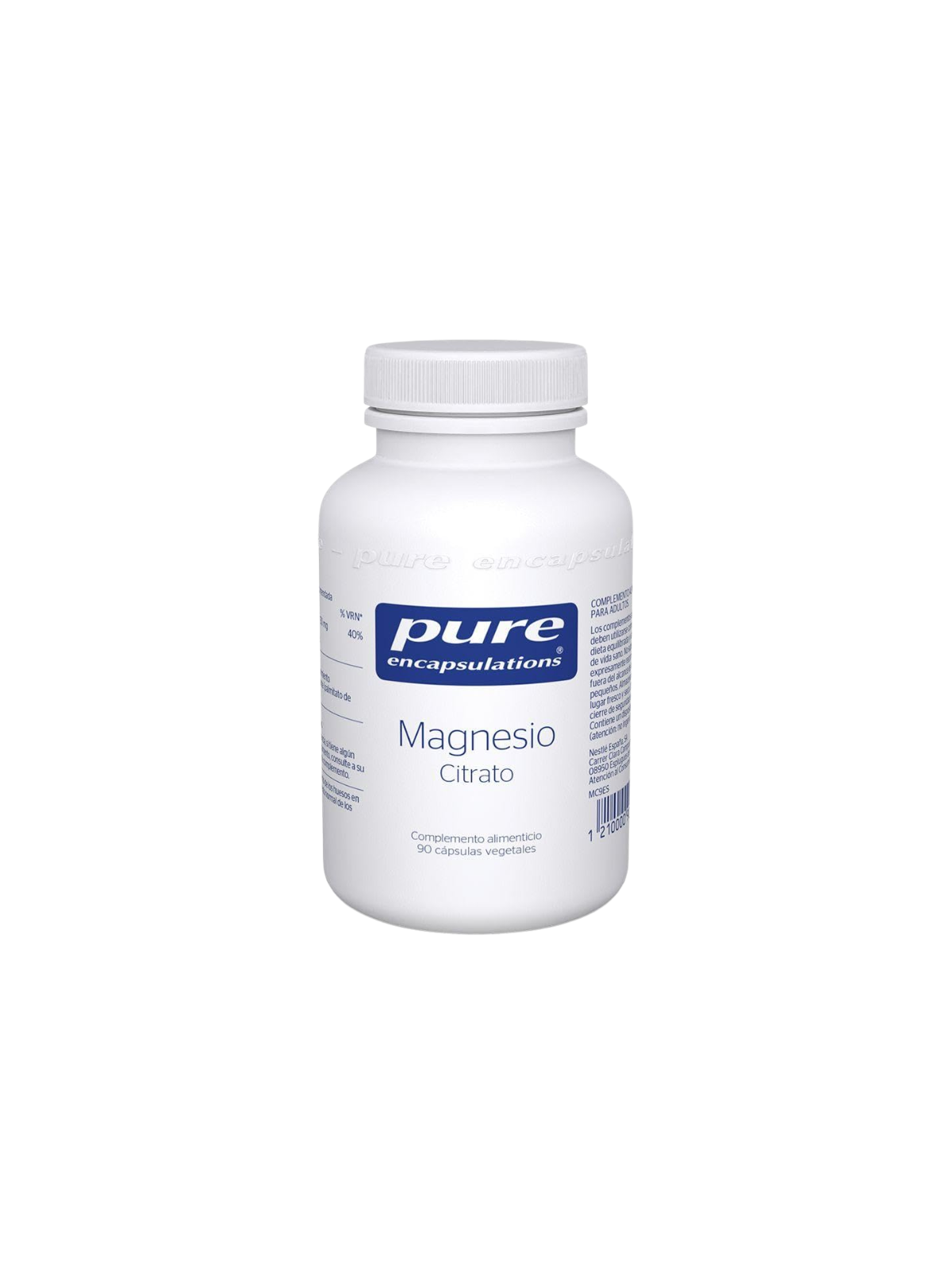 Pure encapsulations magnesio citrato 90 capsulas vegetales